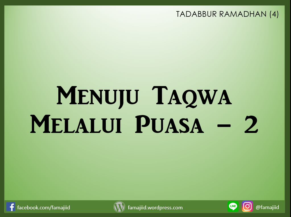 Tadabbur Ramadhan (5)