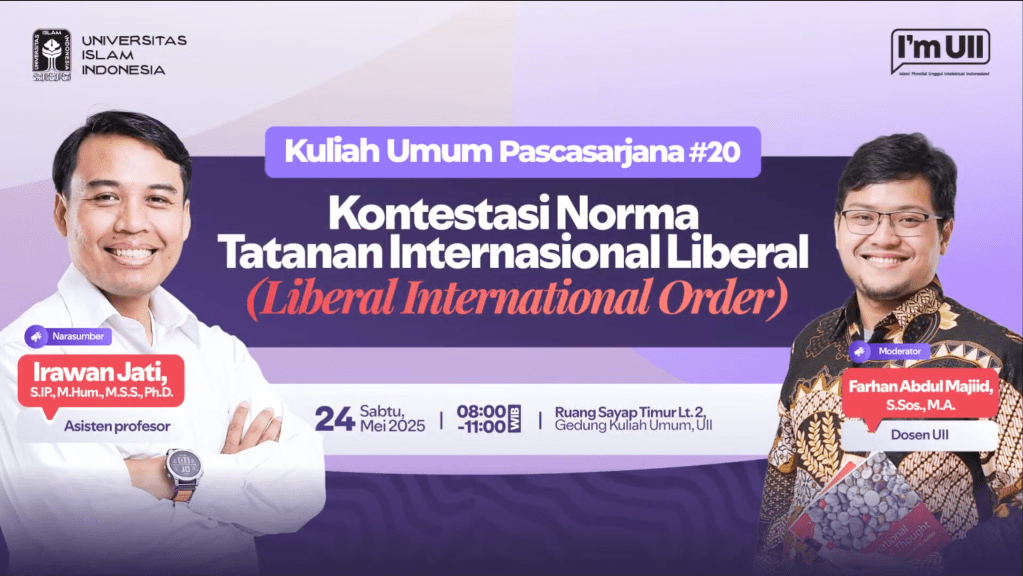Kuliah Umum Pascasarjana ke-20 Universitas Islam&nbsp;Indonesia